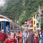 Bahnhof in Aguas Calientes