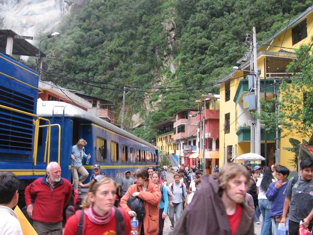 Bahnhof in Aguas Calientes