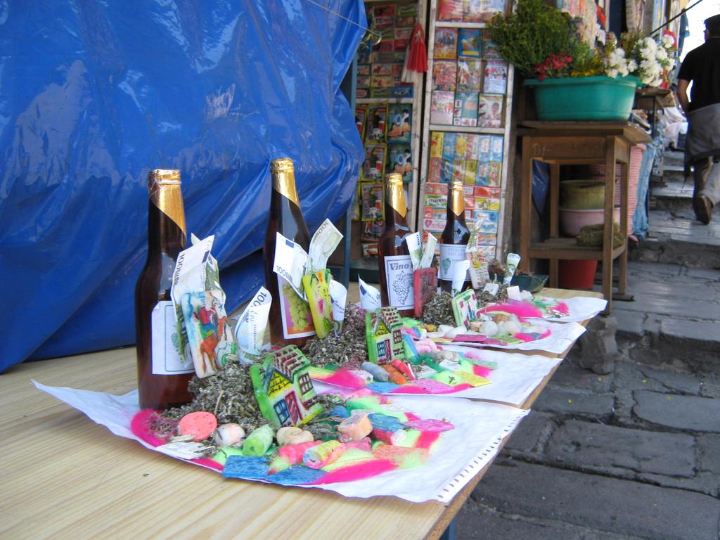 Opfergaben auf dem Hexenmarkt von La Paz