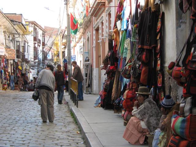 die Touristen-Shopping-Meile von La Paz