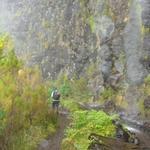 Wanderung entlang von Wasserfällen