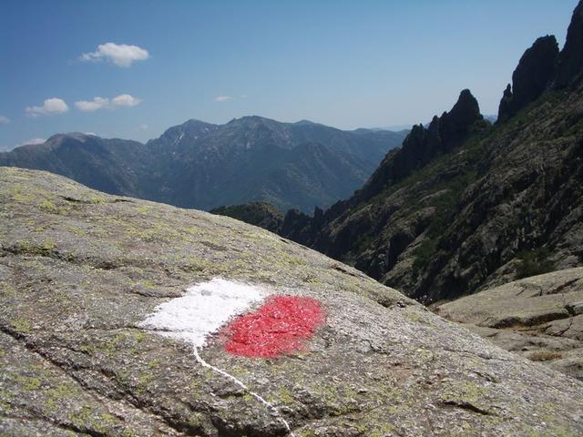 Wegmarkierungen des GR20